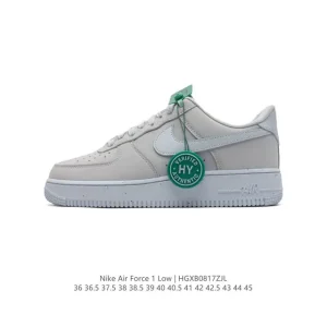 Nike Air Force 1 Low White Leather Casual Sneakers for Men and Women