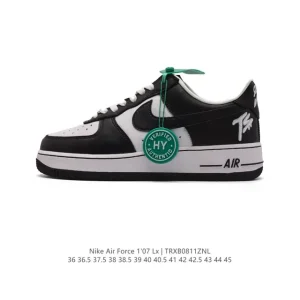 Nike Air Force 1 Low 07 Low Top Casual Sneakers with Honeycomb Air Cushion
