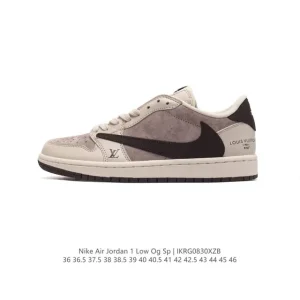 Jordan Military Blue Low OG SP Reverse Swoosh Retro Basketball Shoes