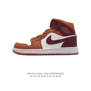 Nike Air Jordan 1 Mid Men's Basketball Shoes Retro High Top Sneakers
