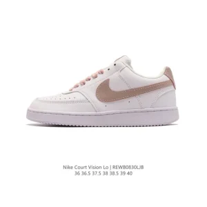 Nike Court Vision Lo Vintage Leather Low-Top Basketball Sneakers for Women