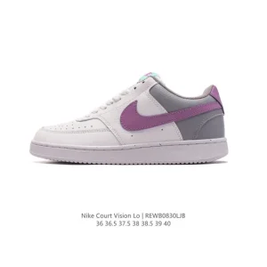 Nike Court Vision Lo Vintage Leather Low Top Sneakers