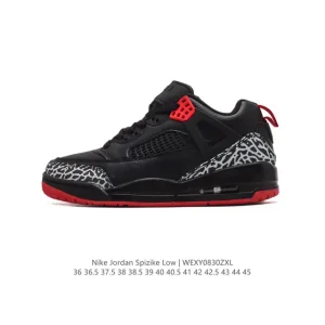 Jordan Spizike Low Houston Oilmen Classic Crackle Retro Basketball Shoes