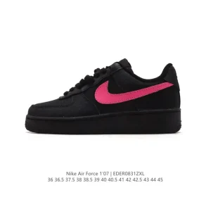 Nike Air Force 1 Low 07 White Leather Sneakers with Air Cushioning