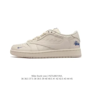 Nike Dunk Low Retro Leather Sneakers for Men and Women