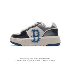 MLB Chunky Liner Basic Retro Street Canvas Sneakers for Men and Women