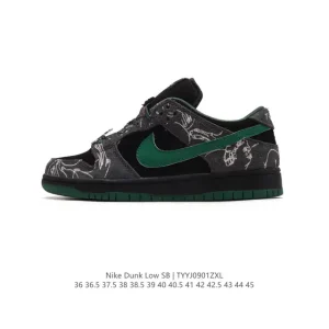Nike SB Dunk Low Pro HF7743-001 Vintage Leather Skate Shoes for Men and Women