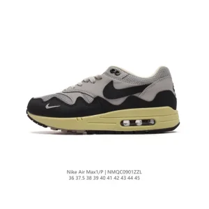 Nike Air Max 1 Patta Collaboration Running Shoe with Visible Air Cushioning