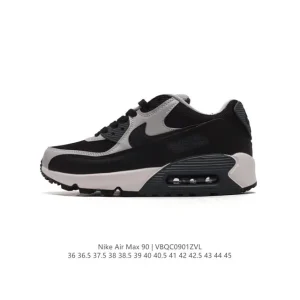 Nike Air Max 90 Retro Running Shoes with Air Cushion and Waffle Outsole