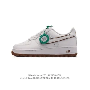 Nike Air Force 1 Low 07 Leather White Sneakers for Men and Women