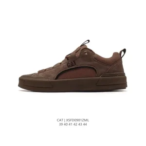 Men's Cat Caterpillar Low-Top Casual Leather Shoes Breathable Comfort