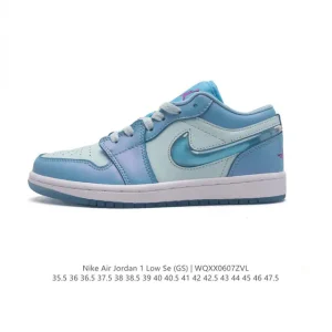Jordan Air Jordan 1 Low Retro Leather Sneakers for Men and Women