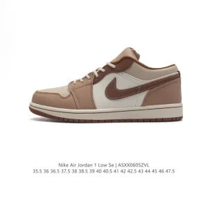 Jordan Air Jordan 1 Low Retro Classic Leather Basketball Shoes