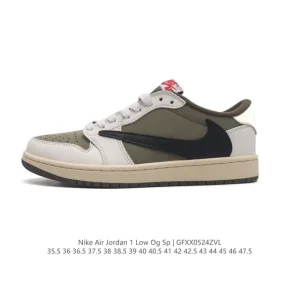 Jordan AJ1 Low Retro Leather Sneakers 553558
