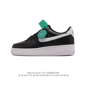 Nike Air Force 1 Low 07 White Leather Casual Sneakers with Air Cushion