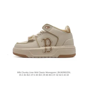 MLB Chunky Liner Basic Mid Top Streetwear Sneakers for Men and Women