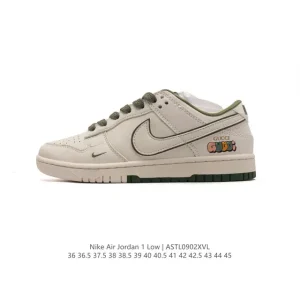 Jordan Air 1 Low Retro Classic Leather Basketball Shoes