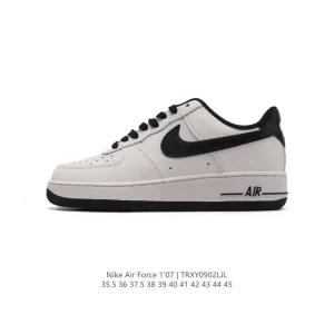 Nike Air Force 1 Low Full Leather Diamond Air Cushion Platform Sneakers