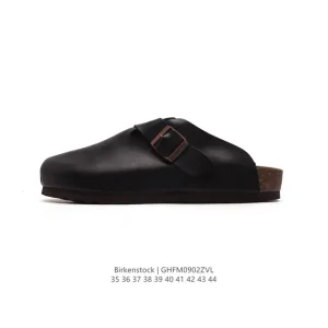 Birkenstock Boston VL Suede Clog with Cork Footbed and Adjustable Buckle