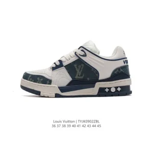 Louis Vuitton Trainer Sneaker Low Thick Sole Casual Fashion Shoes