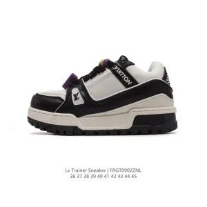 Louis Vuitton Trainer Sneaker Low Thick Sole Fashion Casual Shoes