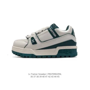 Louis Vuitton Lv Trainer Sneaker Low Fashion Thick Sole Elevated Sports Shoes