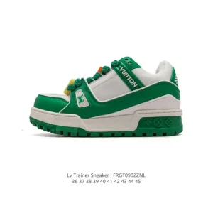 Louis Vuitton LV Trainer Sneaker Low Thick Sole Platform Fashion Shoes