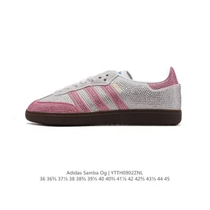 Adidas Samba OG Classic Leather Sneakers with T-Toe Design