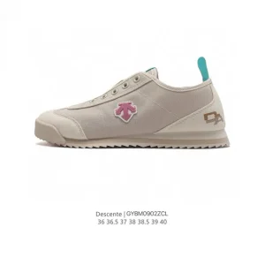 Descente Chron Series Retro Canvas Sneakers for Men and Women