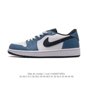 Jordan Air 1 Low Retro Leather Basketball Shoes