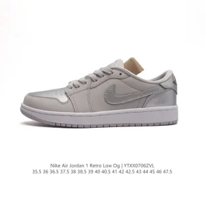 Jordan Air 1 Low Retro Vintage Leather Basketball Shoes