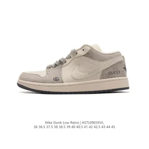 Jordan AJ1 Low Retro Basketball Shoes with Air Cushion