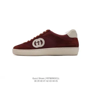 Gucci Rhyton Vintage Men's Leather Sneakers Classic Retro Design