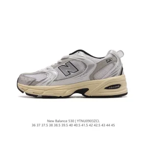 New Balance 530 Vintage Running Shoes in Grey Mesh for Men and Women