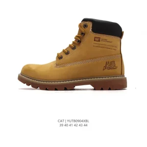 Cat Men's High-Top Work Boots with Goodyear Welt Construction
