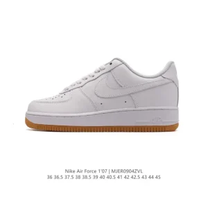 Nike Air Force 1 '07 Low White Leather Sneakers