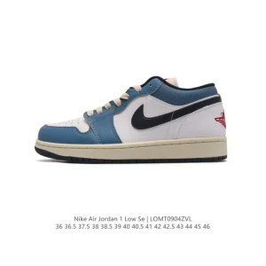 Jordan Air 1 Low Retro Classic Leather Basketball Shoes