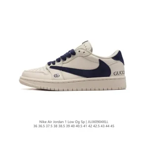 Travis Scott x Air Jordan 1 Reverse Mocha Low Top Sneakers