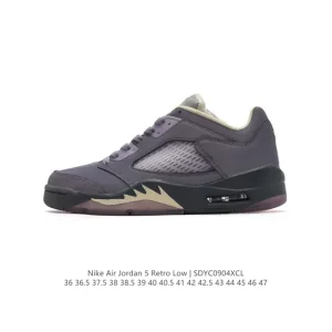 Jordan Air 5 Retro Low Basketball Shoes Team Jordan Vintage Style