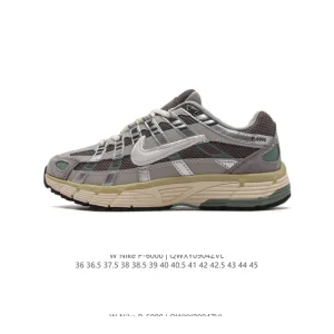 Nike P-6000 Premium Leather Mesh Cushioning Running Shoes for Men and Women