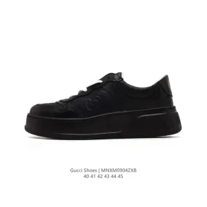 Gucci Rhyton Platform Leather White Men's Sneakers 2024 New