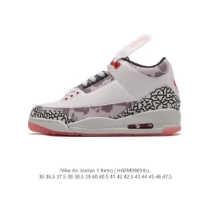 Jordan Air 3 Retro SE Men's Basketball Shoes White Black
