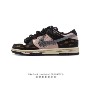 Nike Dunk Low Horus Eye Black White Purple Vintage Sneakers