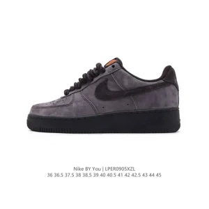 Nike Air Force 1 '07 Low White Leather Sneakers with Air Cushion