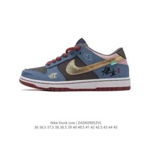Nike SB Dunk Low Pro Black Wukong Vintage Skate Shoes