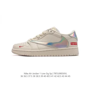 Air Jordan 1 Low OG SP Military Blue Reverse Swoosh Sneakers