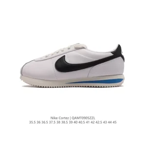 Nike Classic Cortez Leather Retro Running Shoes for Men and Women