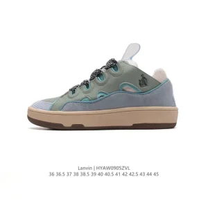 Autry Low Retro Cream Leather Canvas Sneakers for Men and Women
