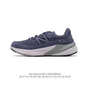 New Balance 990v6 Classic Running Shoes Grey Suede Vintage Style