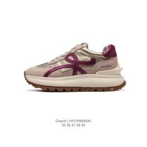 Chanel Women's Luxury Sneakers with Hidden Heel Design